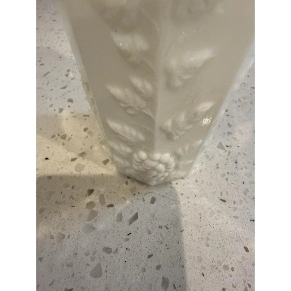 Westmoreland Paneled Grape Milk Glass 5 3/4